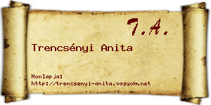 Trencsényi Anita névjegykártya